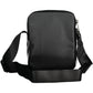 Sleek Black Shoulder Bag with Contrasting Details