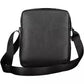 Sleek Black Polyethylene Shoulder Bag