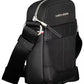 Sleek Black Shoulder Bag with Contrasting Accents