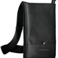 Chic Black Shoulder Bag with Pen Holder