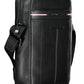 Sleek Black Contrast Detail Shoulder Bag