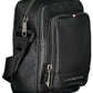 Sleek Black Shoulder Bag with Contrasting Details