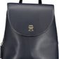 Chic Blue Backpack with Contrasting Accents