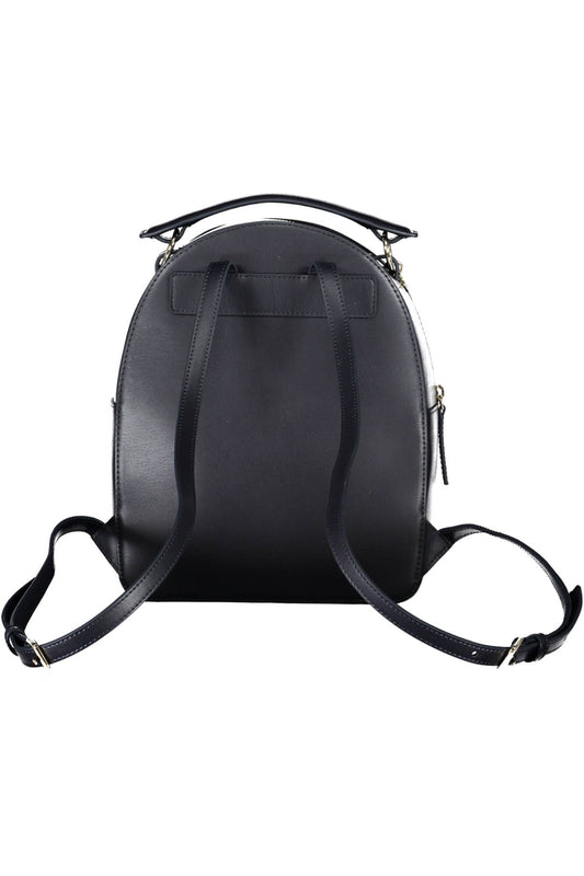 Chic Blue Contrasting Detail Backpack