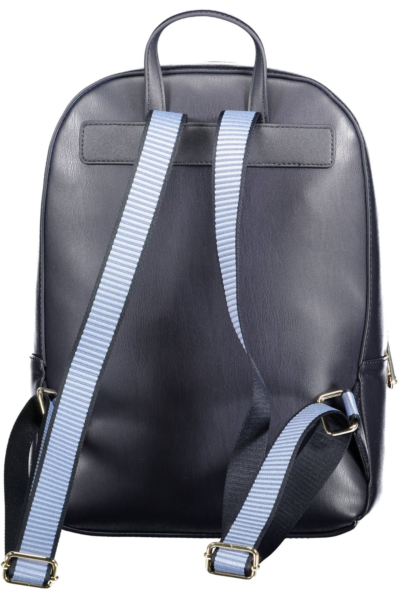 Chic Blue Backpack with Contrasting Details