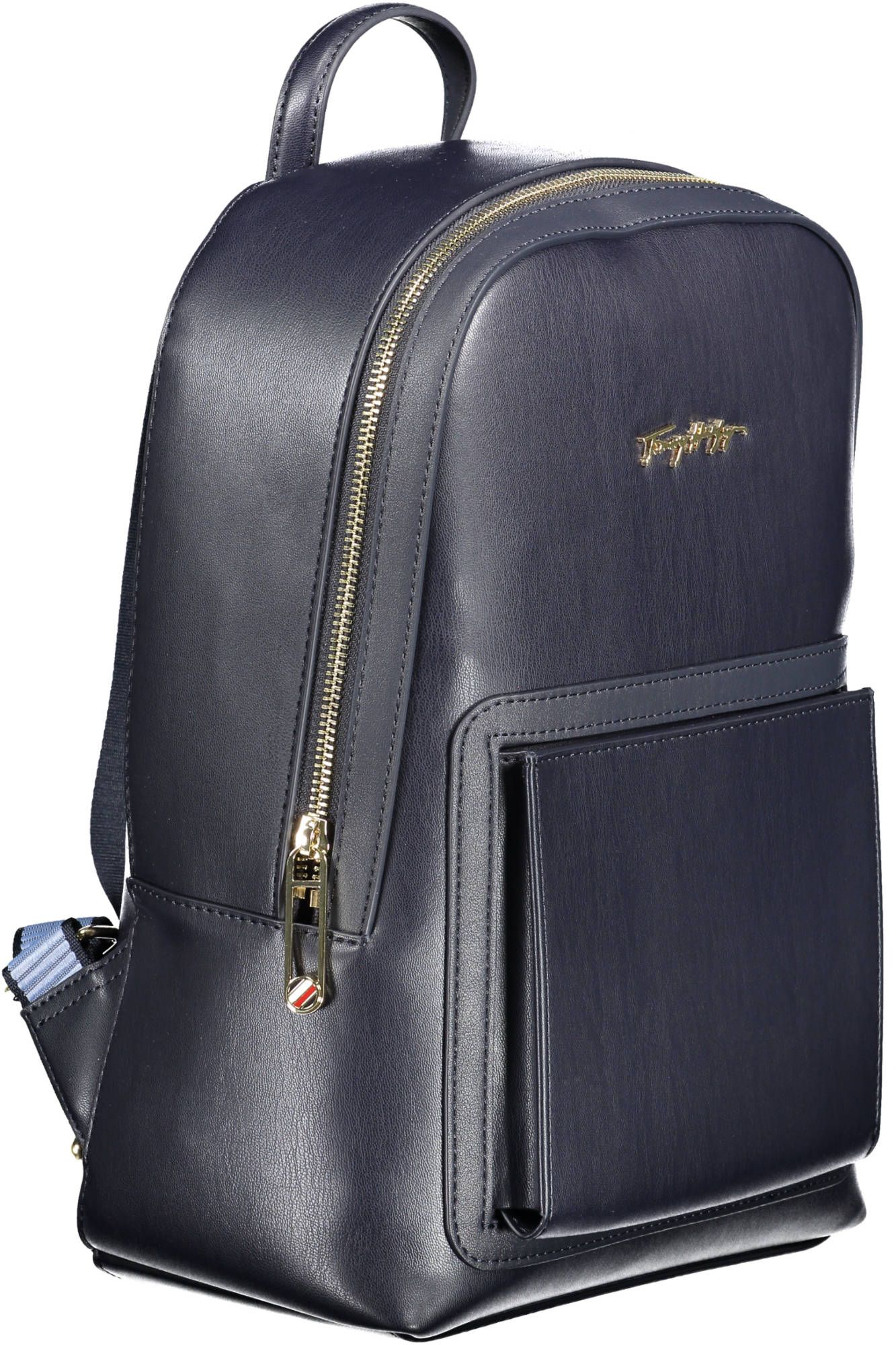 Chic Blue Backpack with Contrasting Details