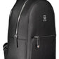 Elegant Black Backpack with Sleek Logo Detail