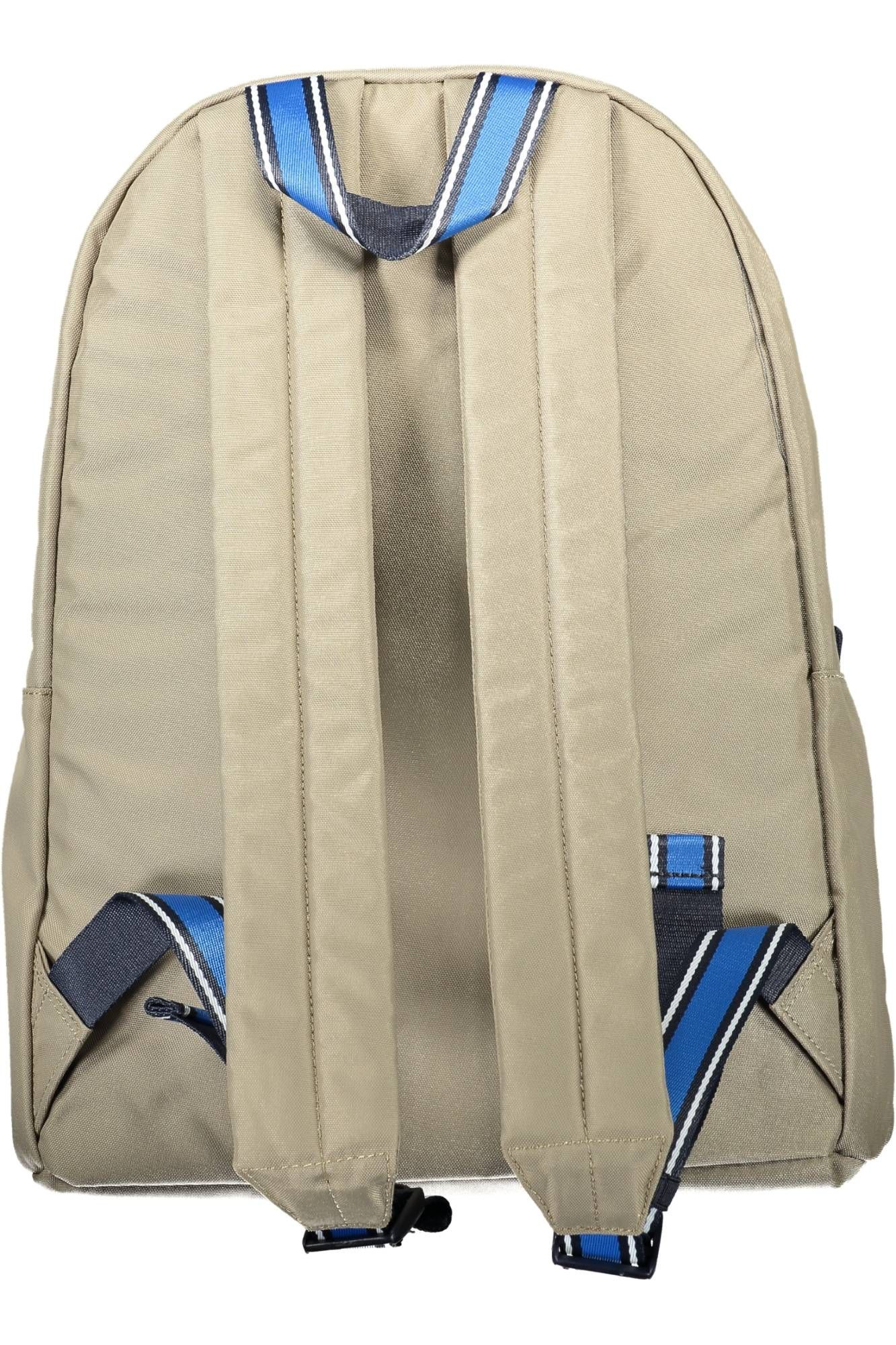 Eco-Conscious Beige Backpack with Laptop Compartment