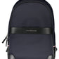 Elegant Blue Urban Backpack With Logo Detail