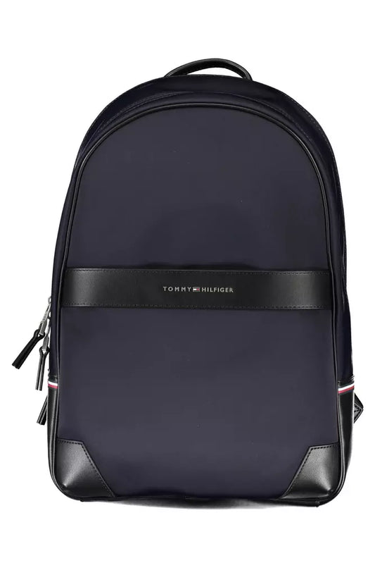 Elegant Blue Urban Backpack with Laptop Compartment