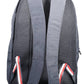 Chic Blue Recycled Backpack with Laptop Compartment