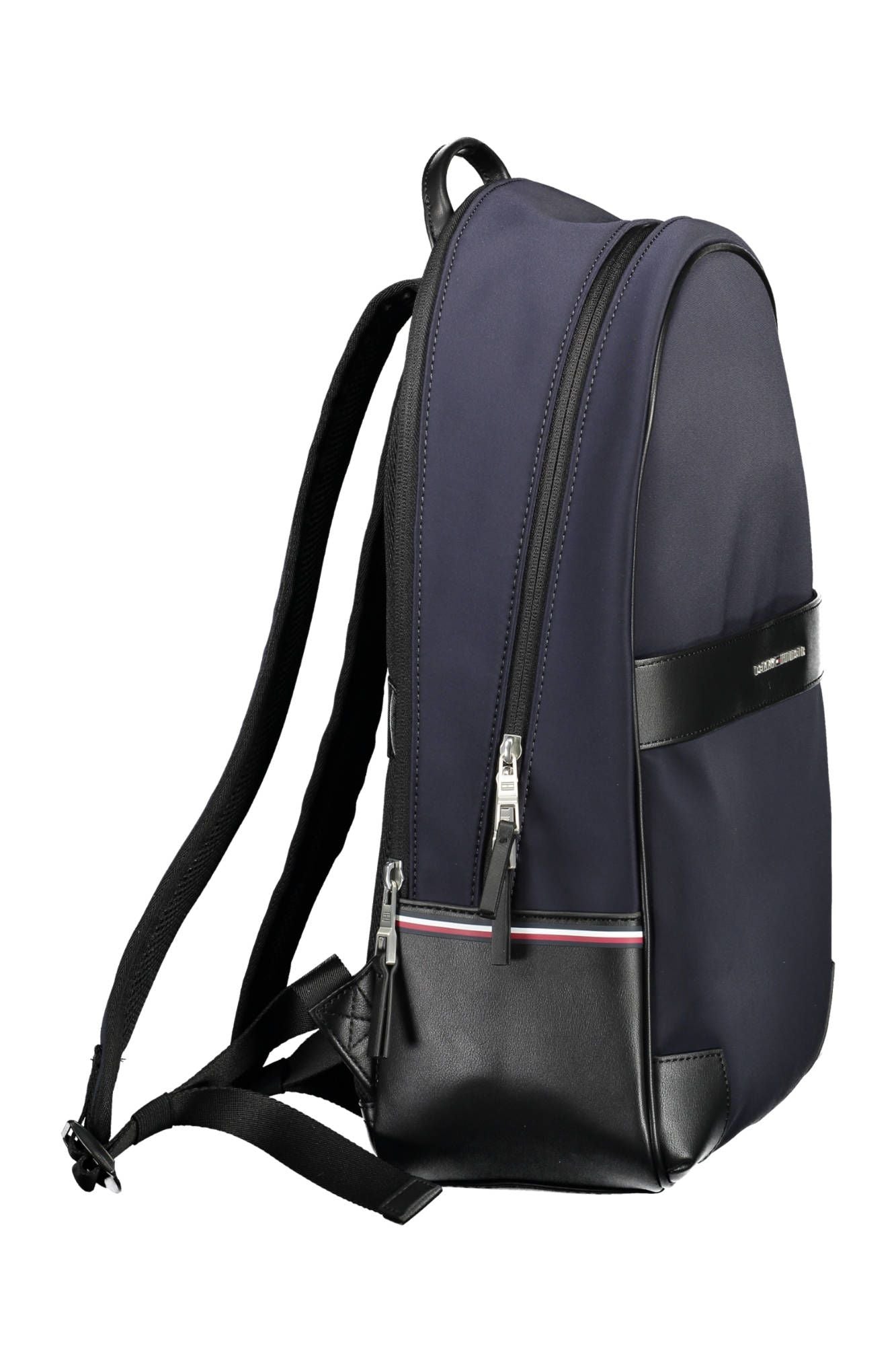 Elegant Blue Urban Backpack With Logo Detail