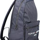 Chic Blue Embroidered Logo Backpack