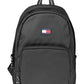 Elegant Black Backpack with Contrast Details