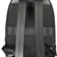 Sleek Black Recycled Polyester Backpack