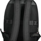 Elegant Black Urban Backpack with Contrasting Details
