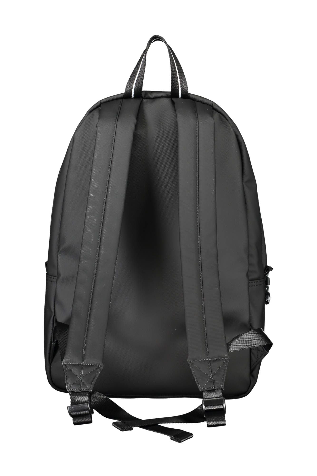 Elegant Urban Black Backpack with Contrasting Details