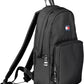 Elegant Black Backpack with Contrast Details
