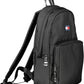 Elegant Urban Black Backpack with Contrasting Details