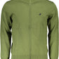 Turtleneck Zip Cardigan with Embroidered Logo