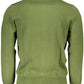 Turtleneck Zip Cardigan with Embroidered Logo