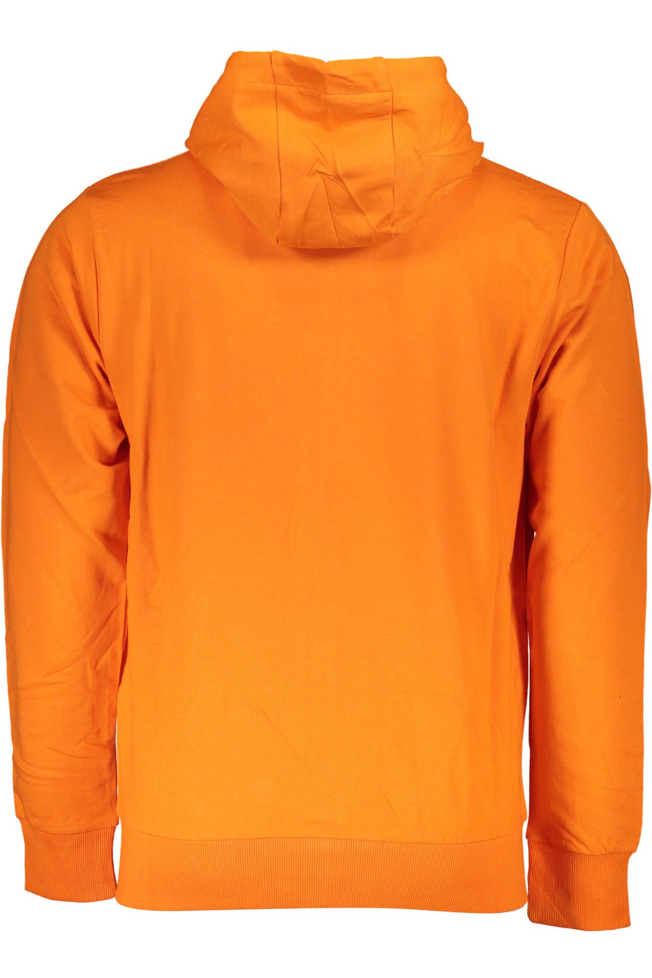 Orange Hooded Cotton Sweatshirt