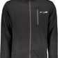 Elegant Black Long-Sleeved Zip Sweatshirt
