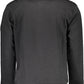 Classic Black Zippered Sweatshirt with Embroidery