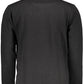 Elegant Black Long-Sleeved Zip Sweatshirt