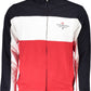 Elegant Red High Collar Sweatshirt