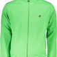 Green High Collar Embroidered Sweatshirt