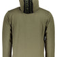 Green Cotton Hooded Sweatshirt with Zip Pockets