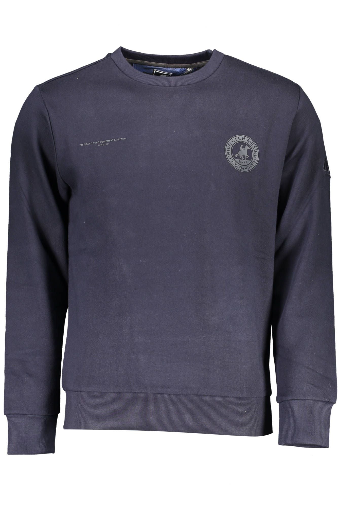 Grand Polo Blue Cotton Men's Sweater