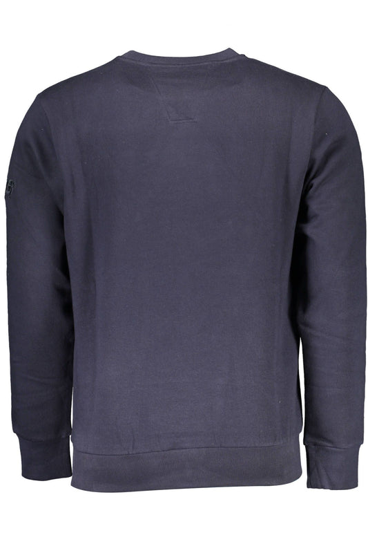 Grand Polo Blue Cotton Men's Sweater