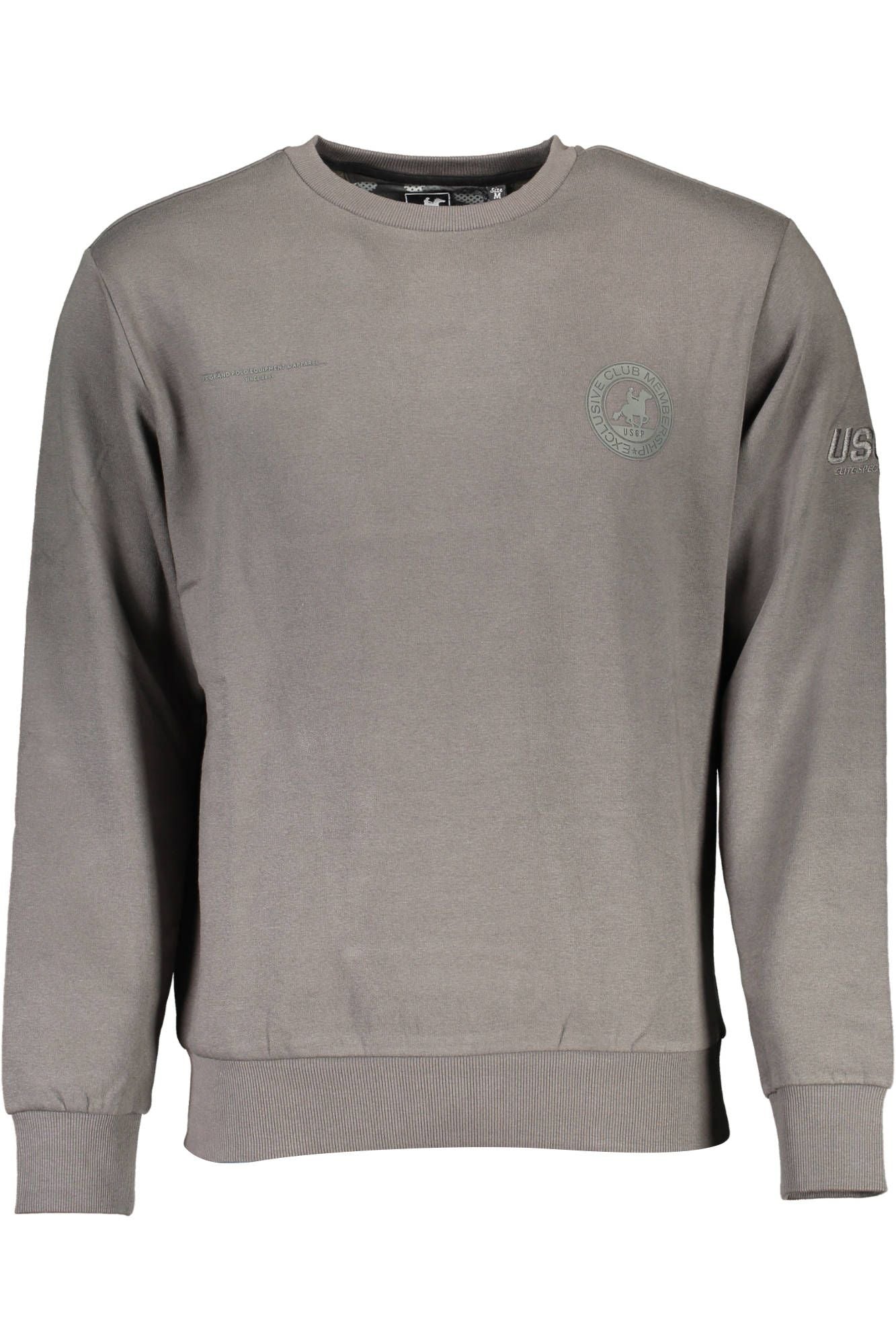 Vintage Grand Polo Gray Cotton Sweatshirt