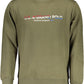 Embroidered Green Cotton Sweater - Men's Essential