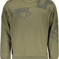 Elegant Green Cotton Sweatshirt with Logo Detail