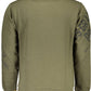 Elegant Green Cotton Sweatshirt with Logo Detail