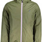 Green Hooded Waterproof Nylon Jacket