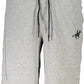 Chic Gray Cotton Shorts with Print & Logo