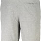 Chic Gray Cotton Shorts with Print & Logo