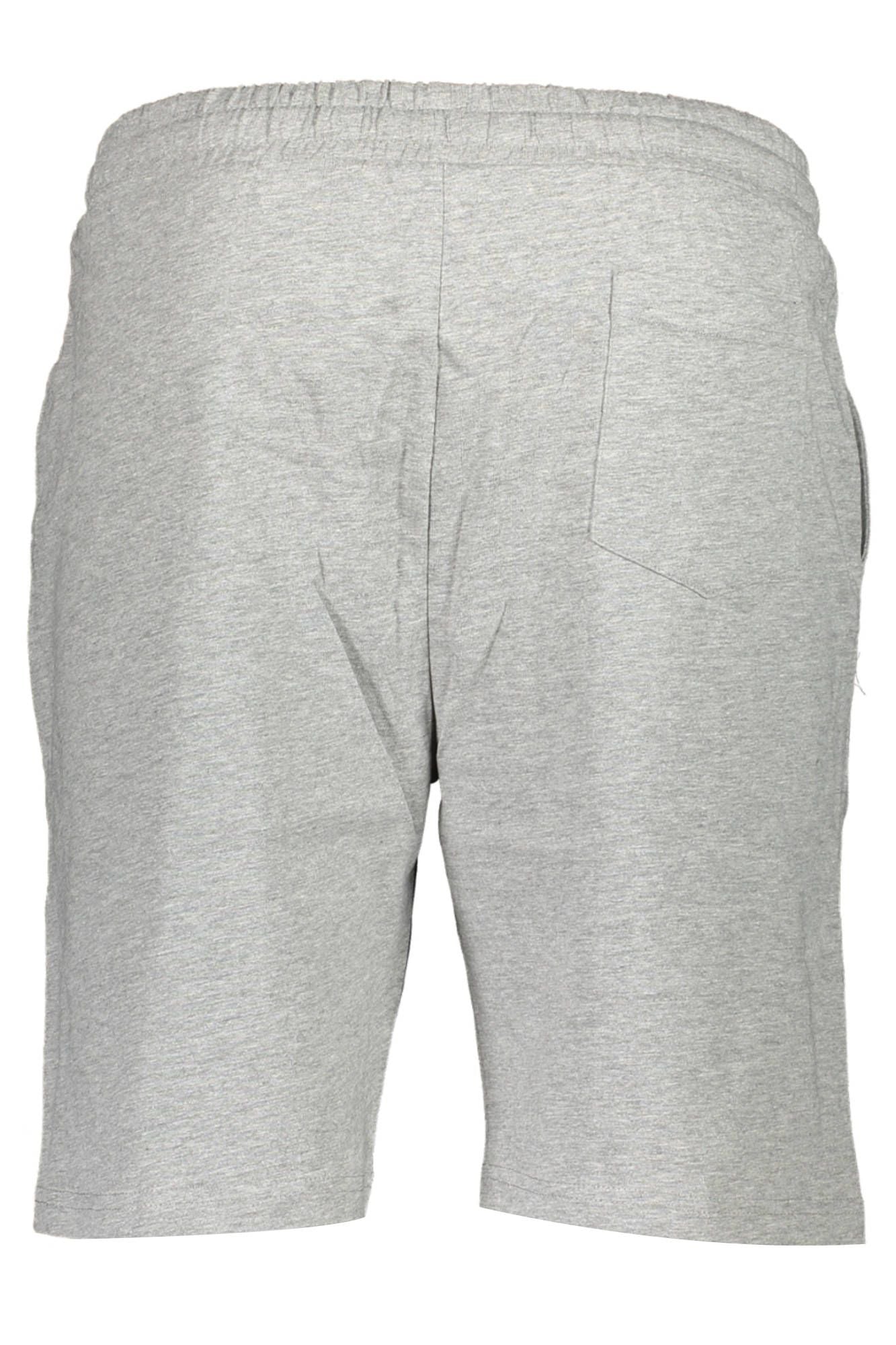 Sophisticated Gray Cotton Sporty Shorts