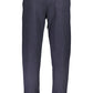 Chic Blue Elastic Waistband Sports Pants