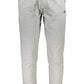 Elegant Gray Sports Pants with Refined Detailing