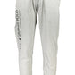 Gray Cotton Sports Joggers with Cuff Ankle Detail