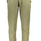 Chic Green Elastic Cuffed Sports Pants