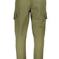 Elegant Sporty Green Cotton Trousers