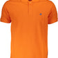 Elegant Orange Cotton Polo Shirt