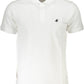 Elegant White Embroidered Polo Shirt