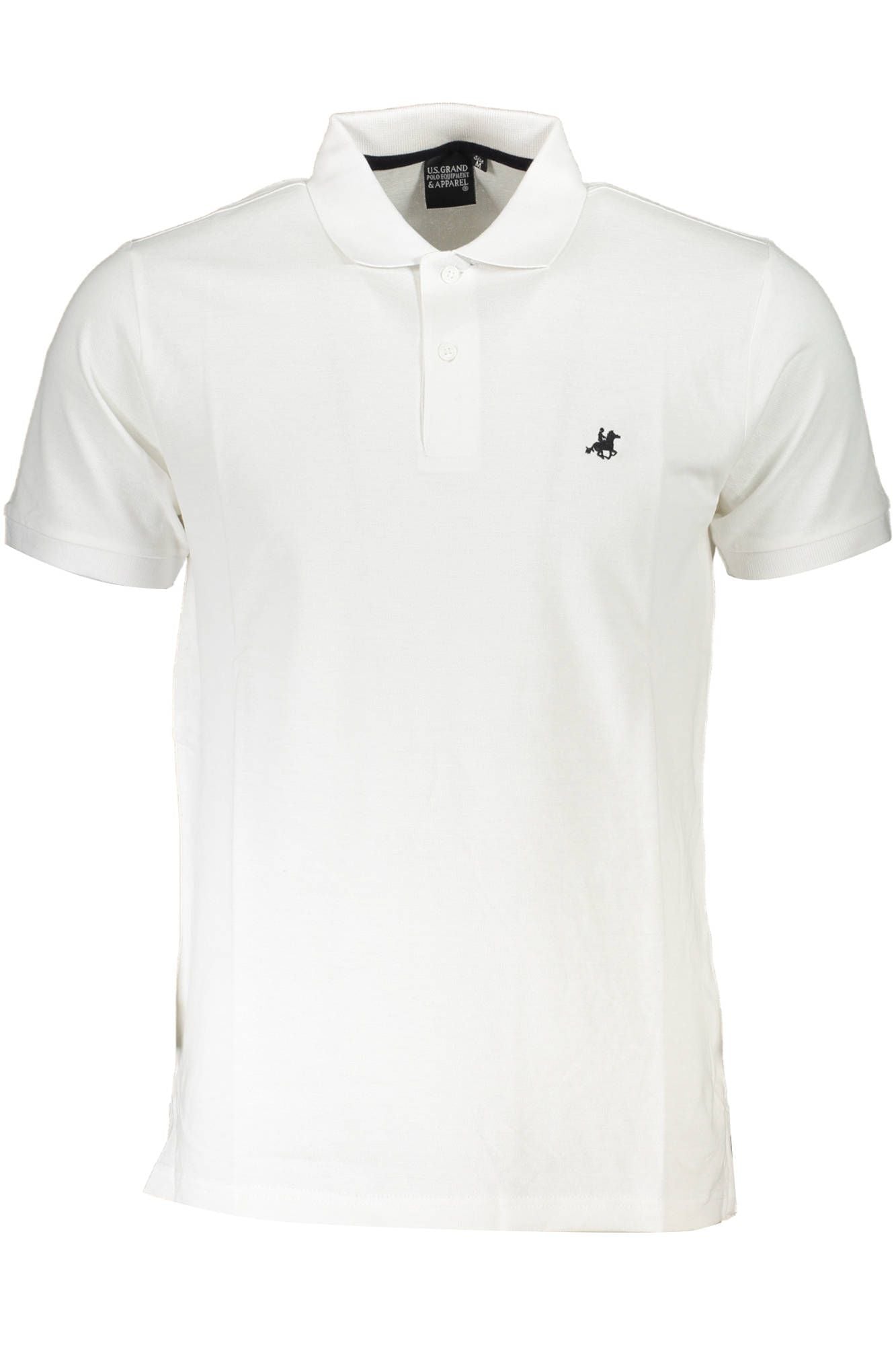 Elegant White Embroidered Polo Shirt